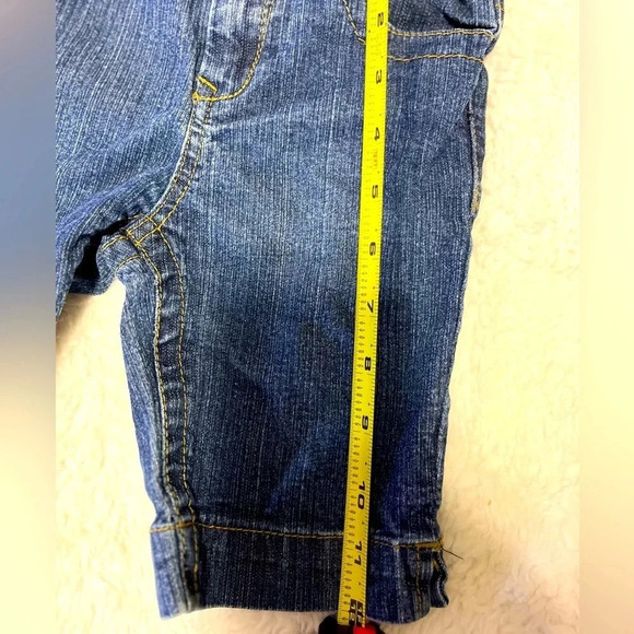 RVT Girls Jean Capris With Sequin and embroidery Butterflies design size 5 - Picture 7 of 17